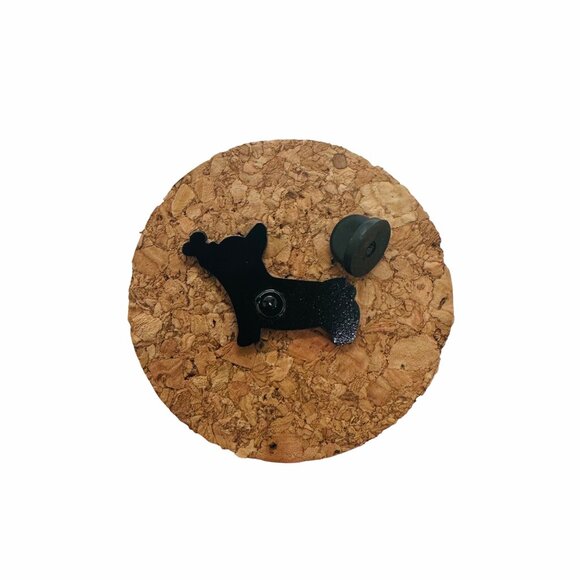 ✨Pin Broch Enamel Corgi Dog with Butterfly Dog Lovers Broch Black Brown White ✨ - Picture 4 of 6